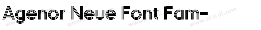 Agenor Neue Font Fam字体转换